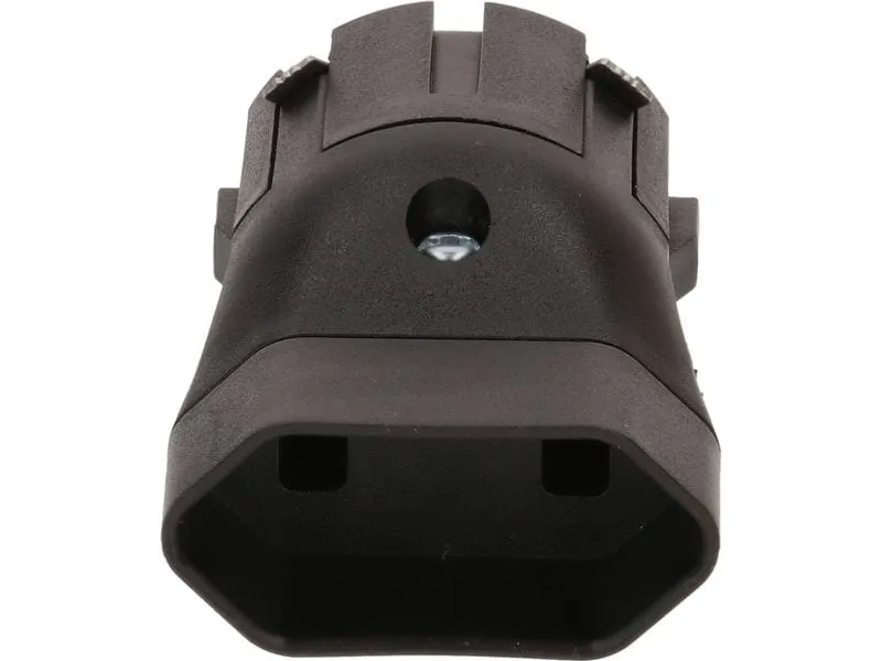 Max Hauri Fixadapter Schuko – Typ 21 für Power Stations schwarz