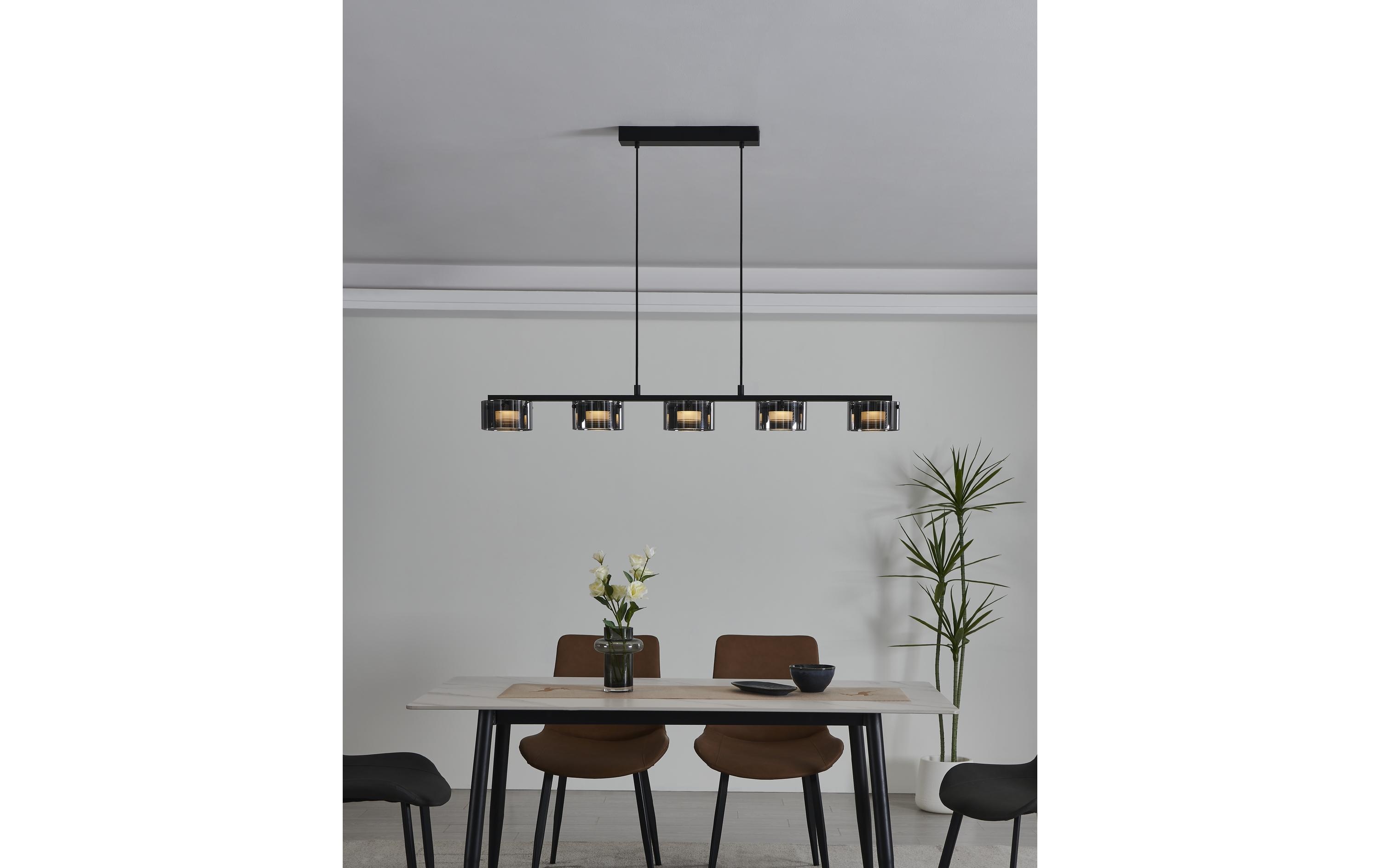 EGLO Leuchten LED-Pendelleuchte COPILLOS LED 5 x 5.4W 3000K Silber