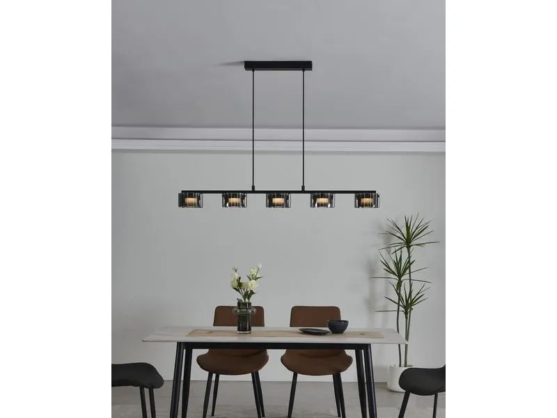 EGLO Leuchten LED-Pendelleuchte COPILLOS LED 5 x 5.4W 3000K Silber