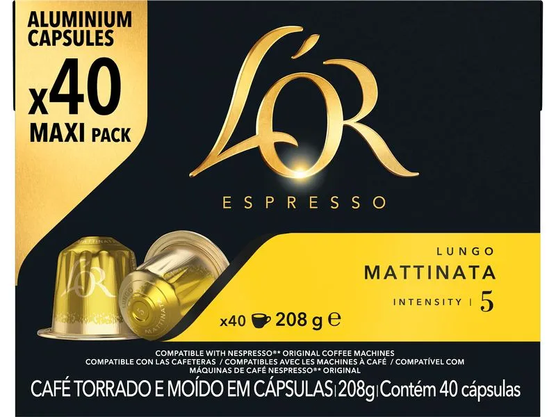 L'Or Kaffeekapseln Mattinata 40 Stück