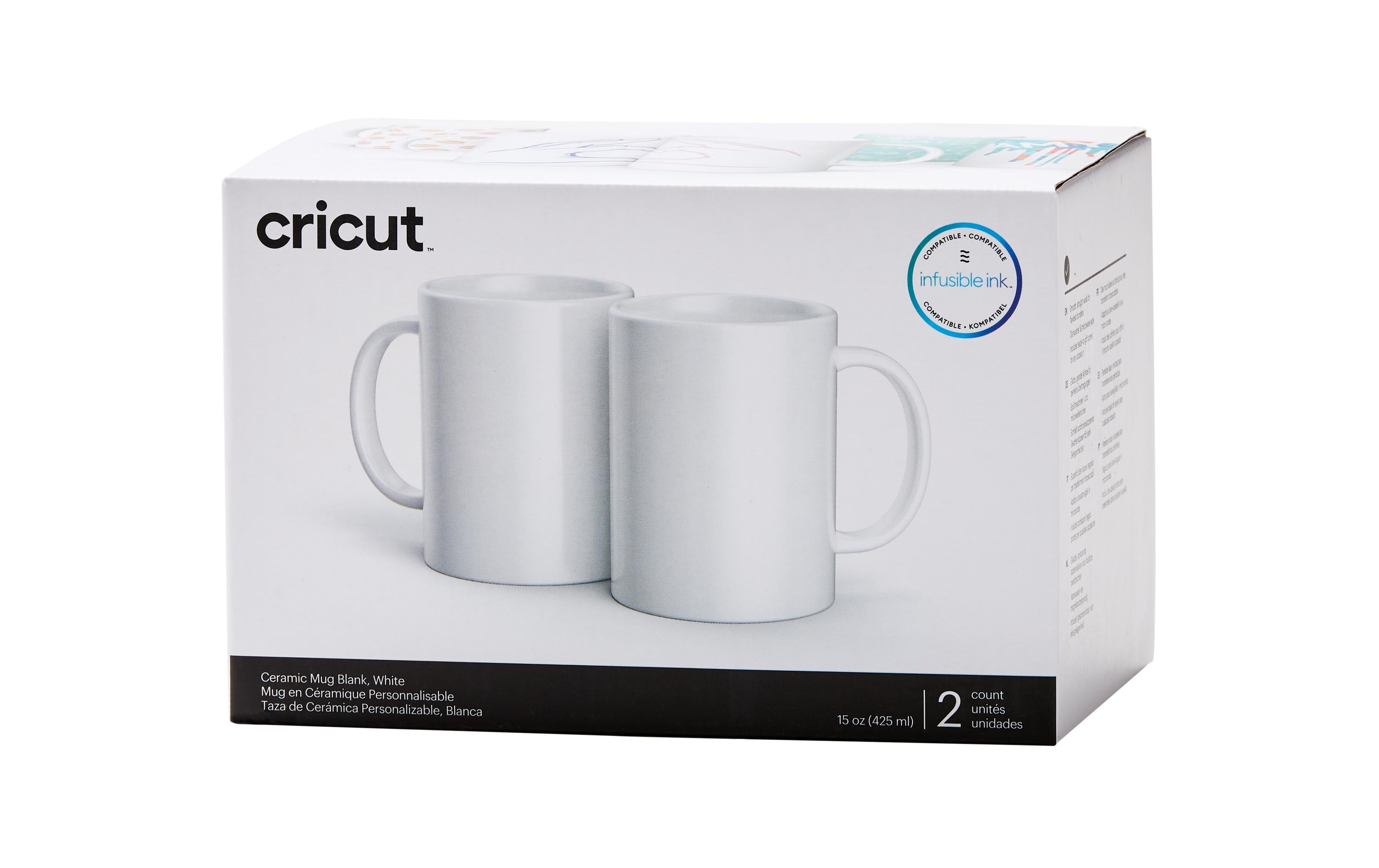 Cricut Tasse Infusible Ink / Mug Press 440 ml, 2 Stück