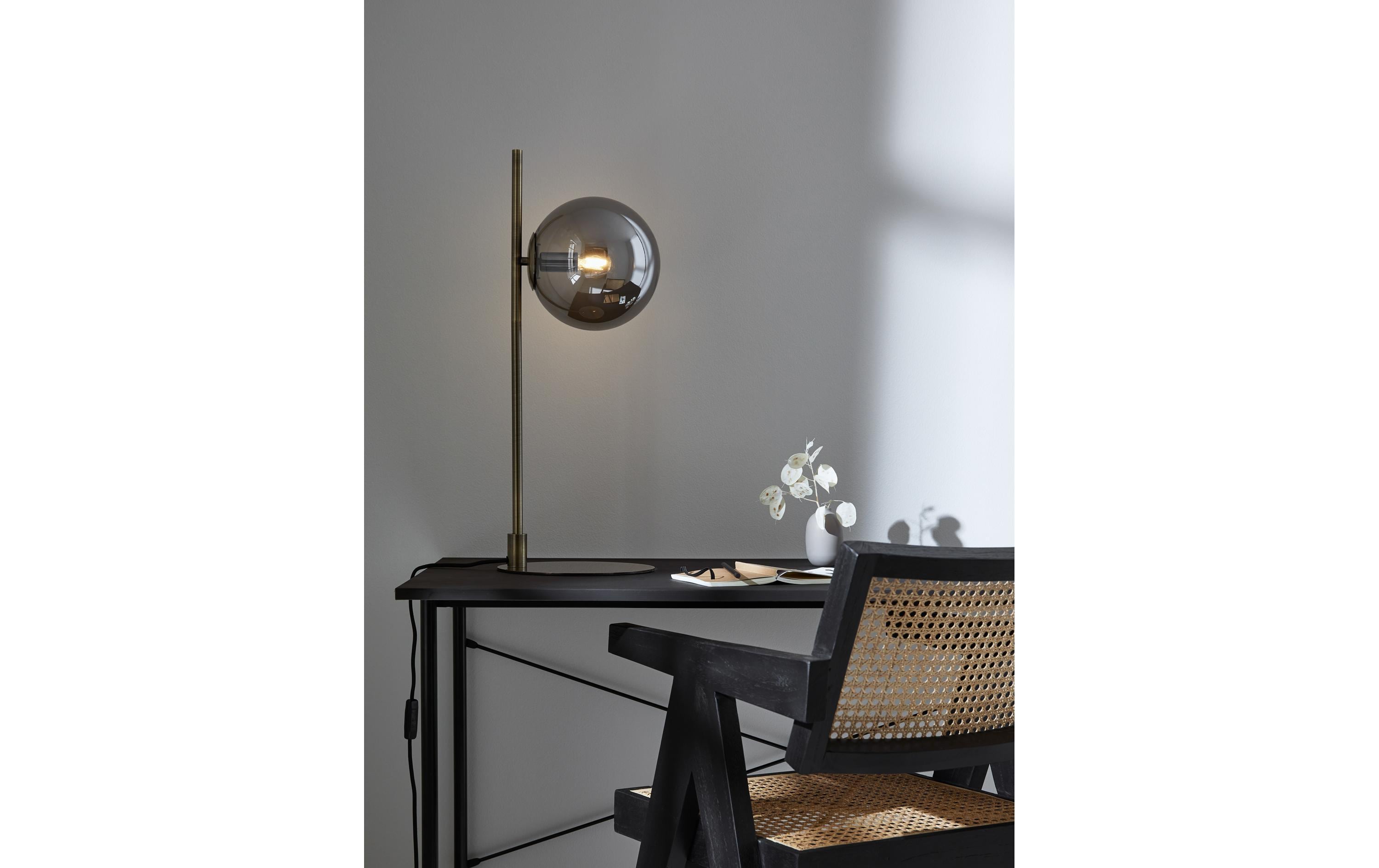 Markslöjd Tischleuchte Dione, E14, max. 40W, Antique/Smoke