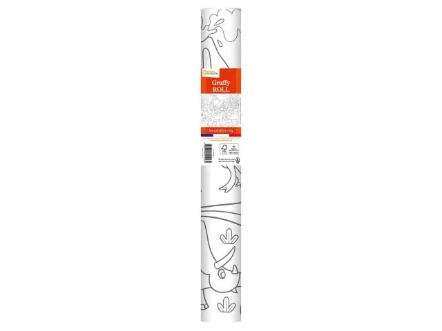 Avenue Mandarine Graffy Roll, Dinosaurier Weiss Avenue Mandarine Graffy Roll, Dinosaurier Weiss