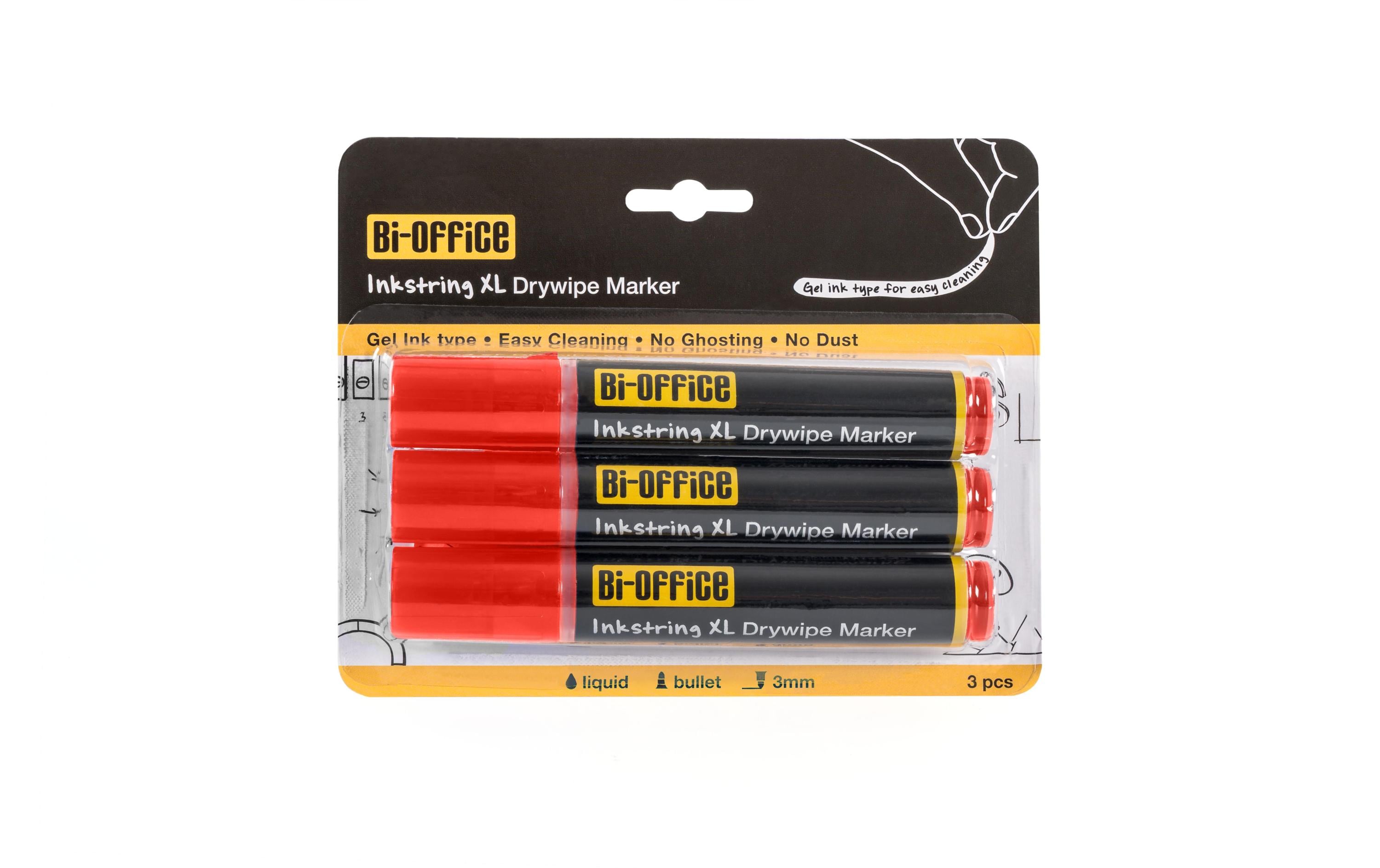 Bi-Office Whiteboard-Marker Inkstring Rot, 3 Stück Bi-Office Whiteboard-Marker Inkstring Rot, 3 Stück