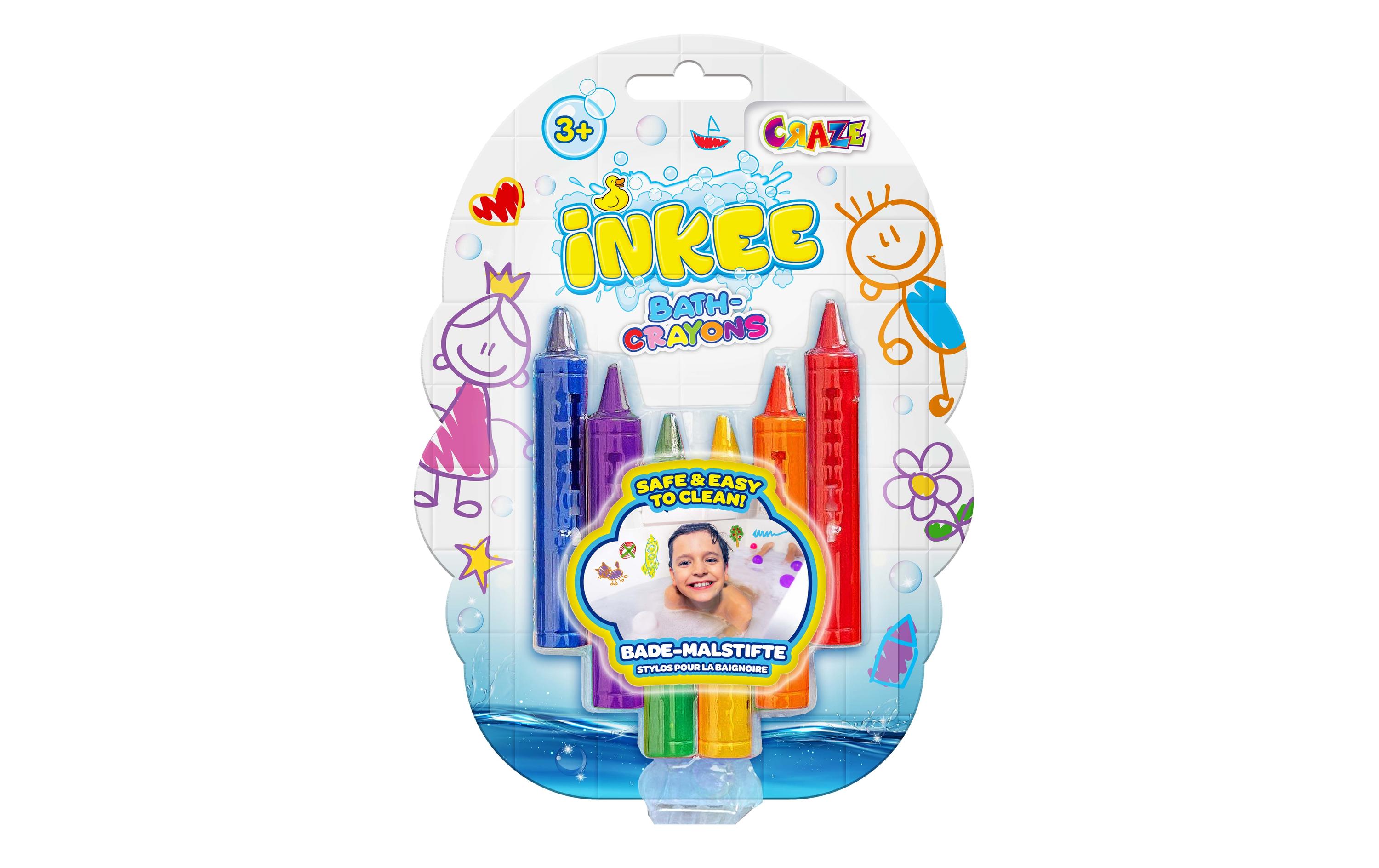 Craze Badespass Inkee Bade-Malstifte 6 Stück