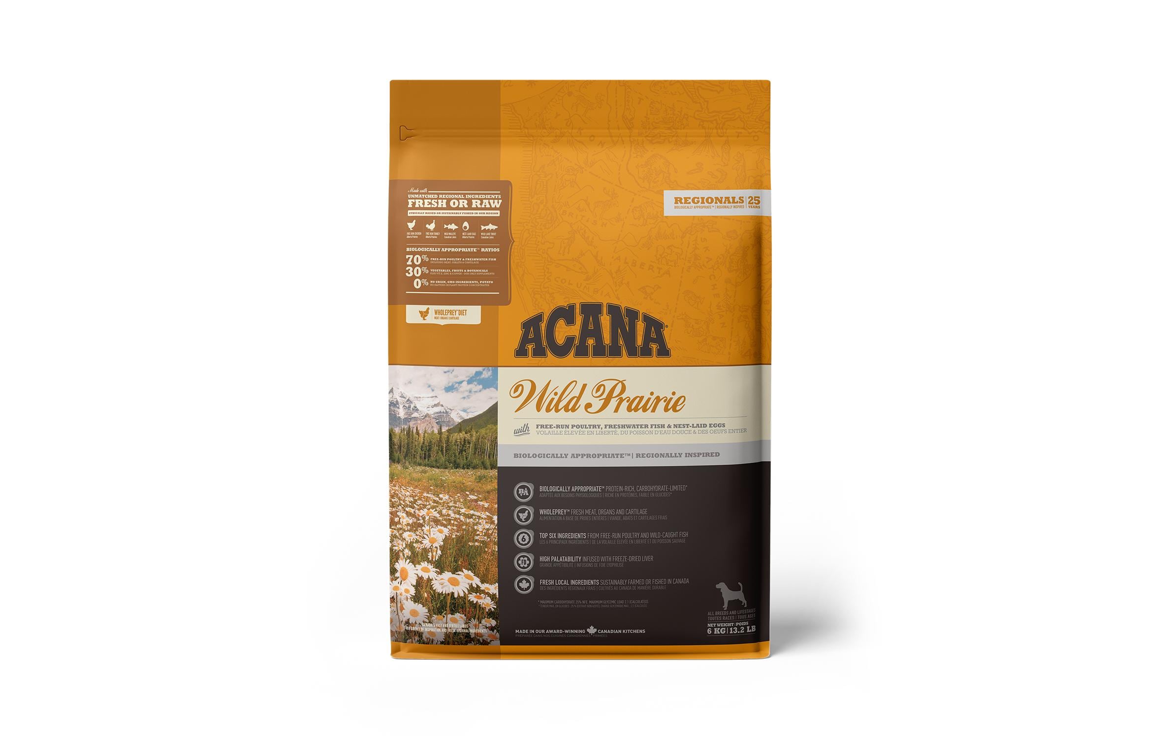 Acana Trockenfutter Regionals Wild Prairie Recipe, 6 kg Acana Trockenfutter Regionals Wild Prairie Recipe, 6 kg