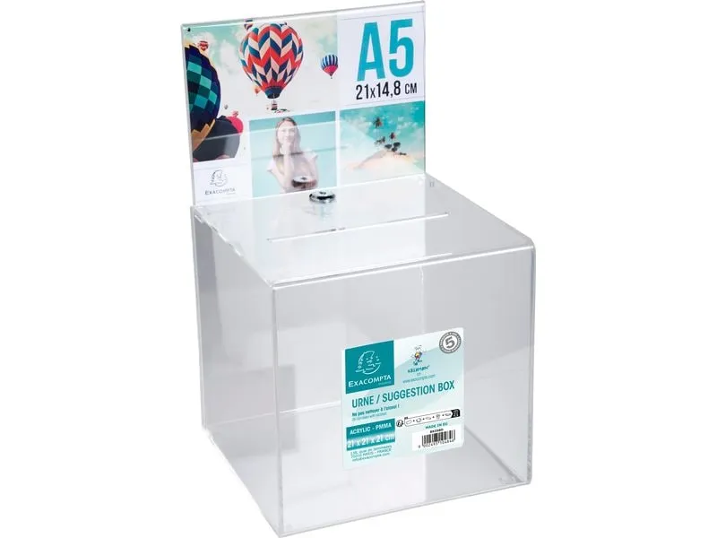 Exacompta Einwurfbox mit Kopfblende A5 Exacompta Einwurfbox mit Kopfblende A5
