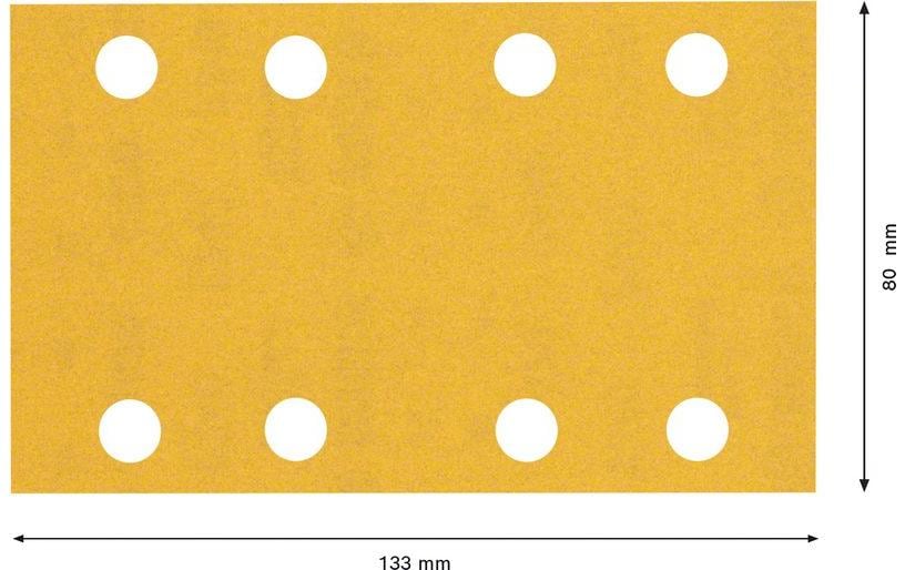 Bosch Professional Schleifpapier EXPERT C470, 80 x 133 mm, G 240, 10-tlg.