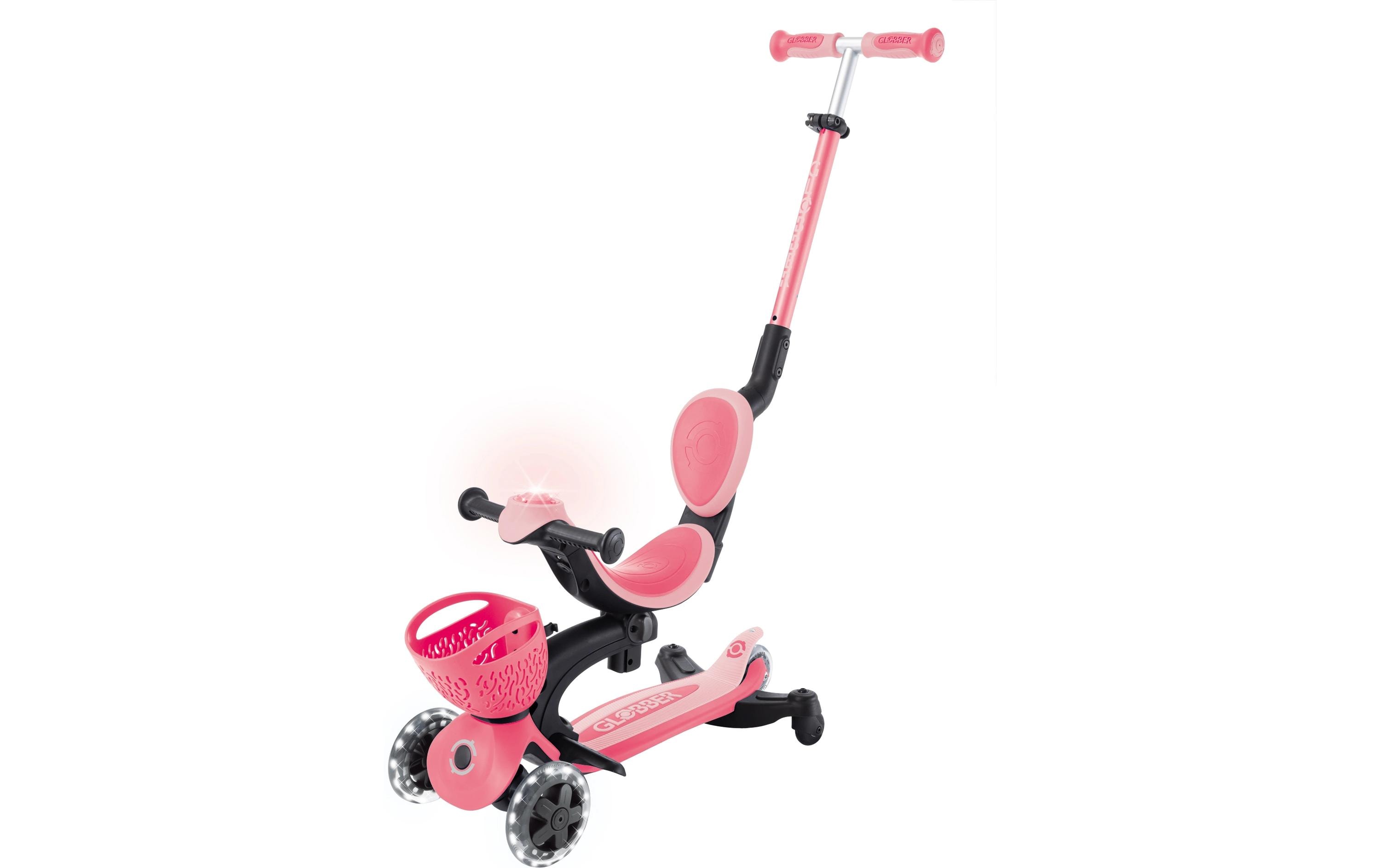 GLOBBER Scooter GO UP Baby Lights 360° Pink