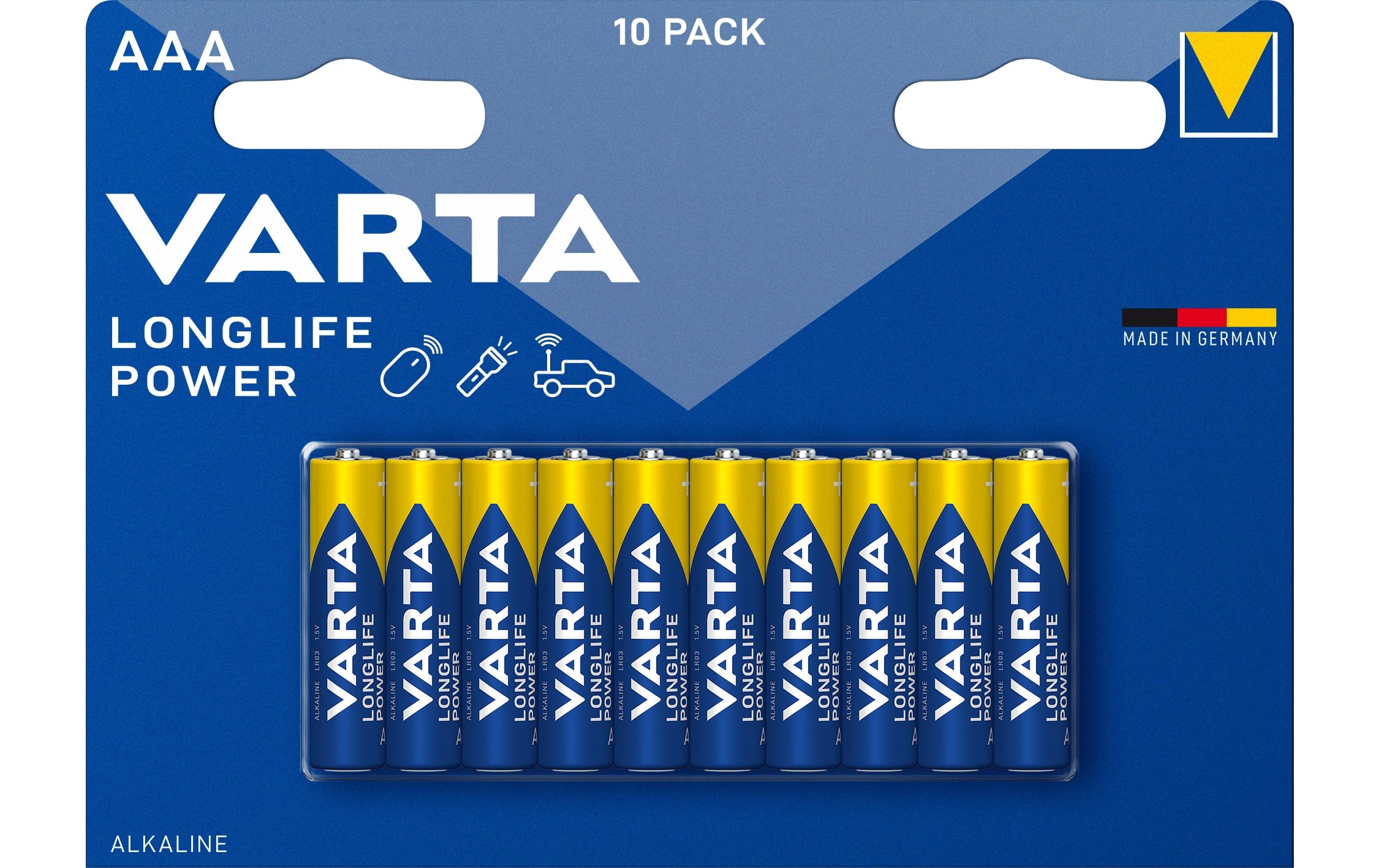 Varta Batterie Longlife Power AAA 10 Stück