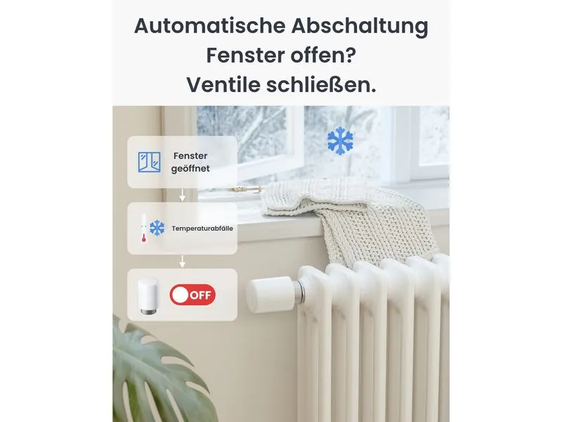 SwitchBot Smartes Heizkörperthermostat Weiss