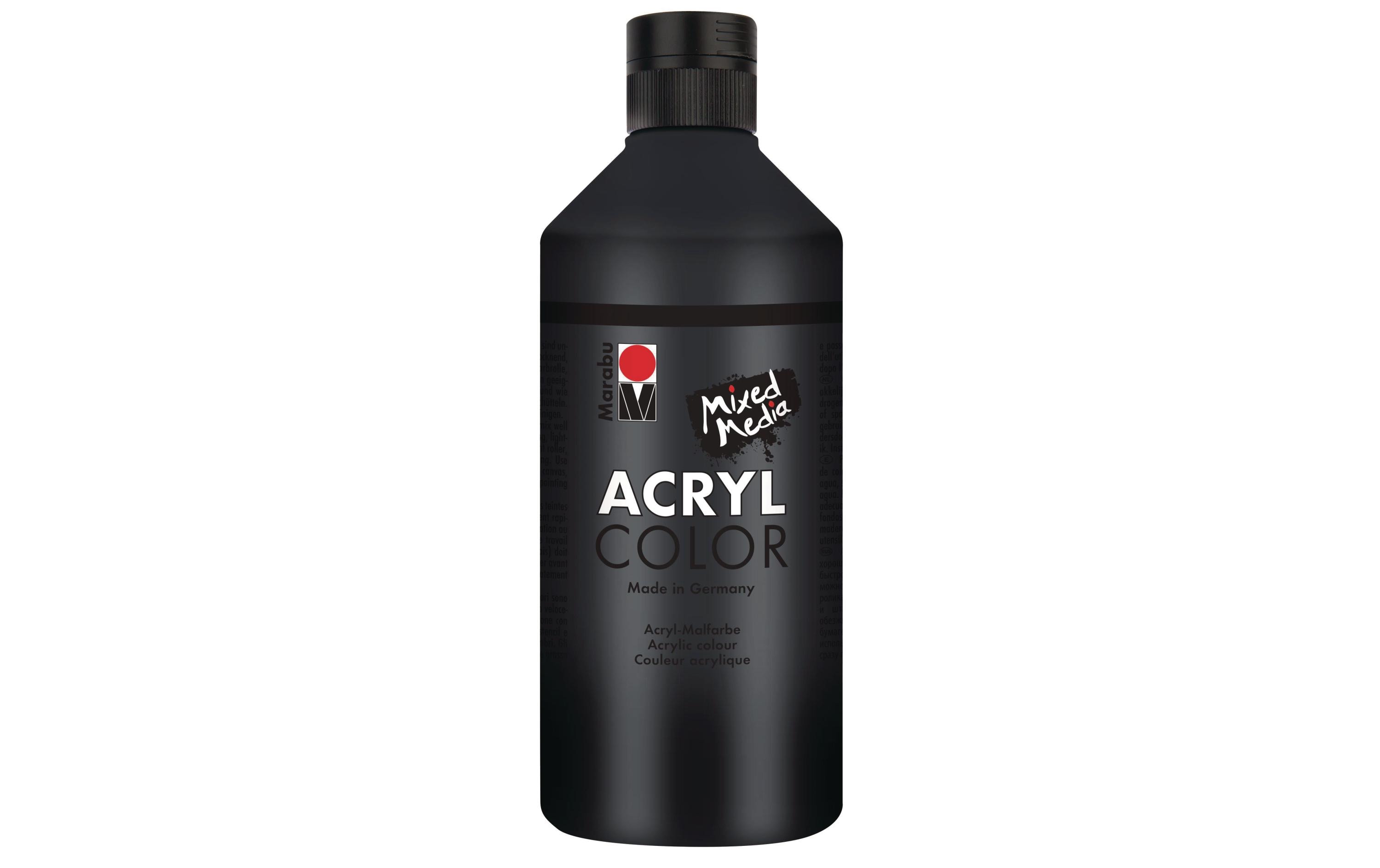 Marabu Acrylfarbe Acryl Color 500 ml Schwarz