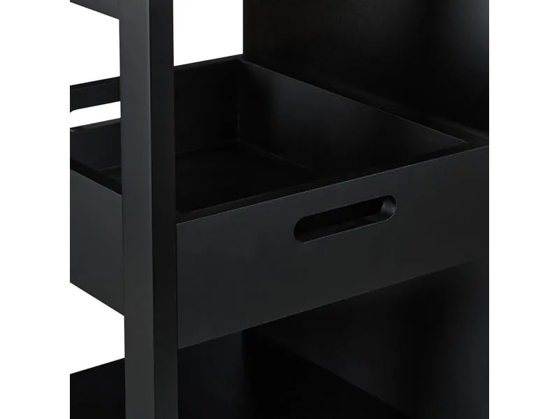 relaxdays Küchenwagen 85 x 68.5 x 38.5 cm, Schwarz