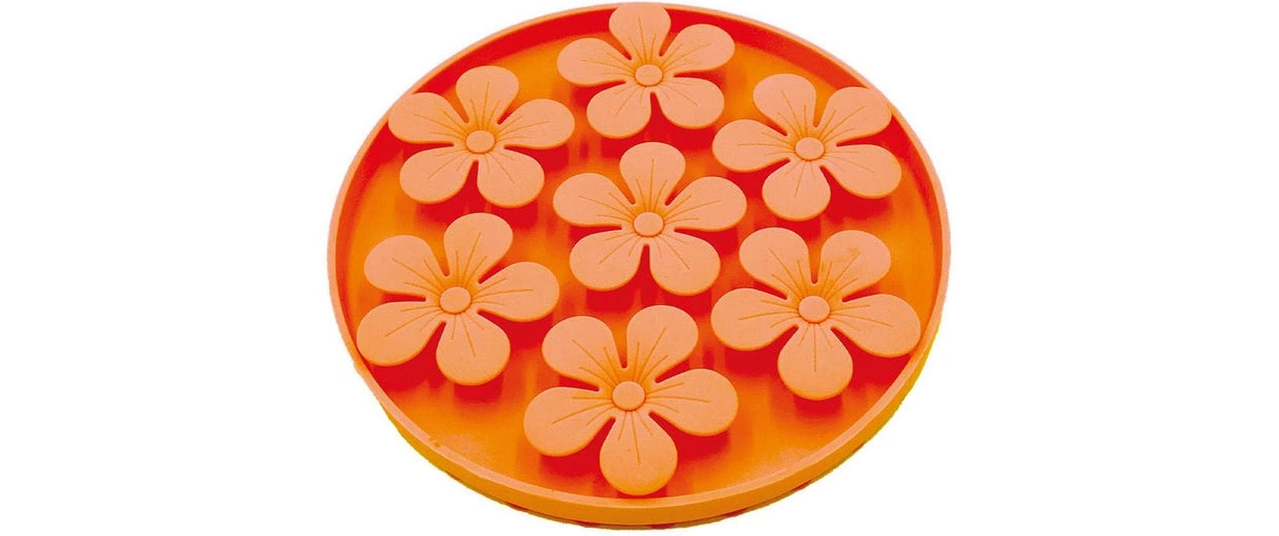 Bubimex Leckmatte für Katzen und Hunde Orange