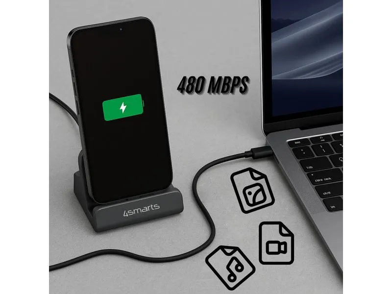 4smarts Ladestation VoltDock USB-C 60 W Grau 4smarts Ladestation VoltDock USB-C 60 W Grau