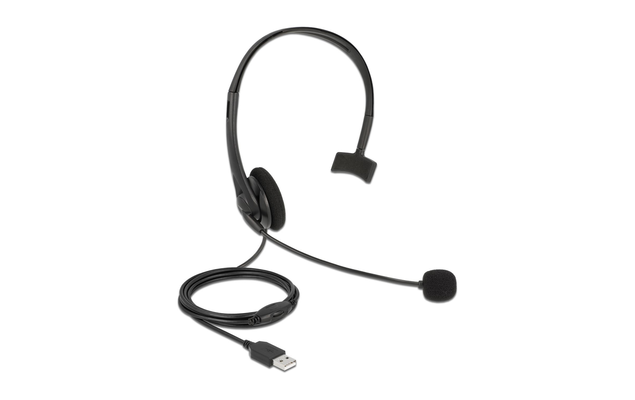 Delock Headset USB Mono für PC und Notebook – Ultra-Leicht Delock Headset USB Mono für PC und Notebook – Ultra-Leicht