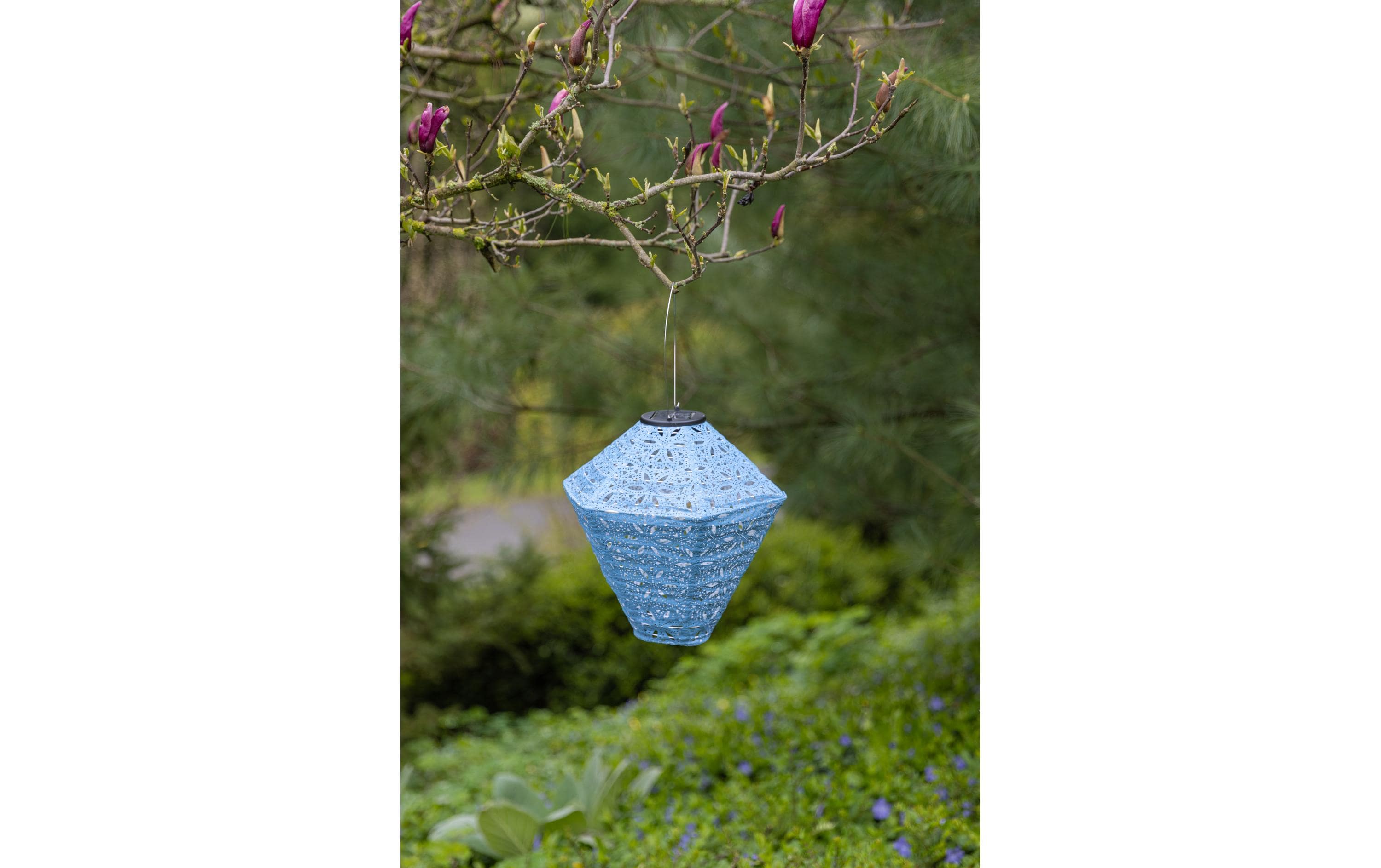 COCON Lampion LED Solar Diamant, Blau