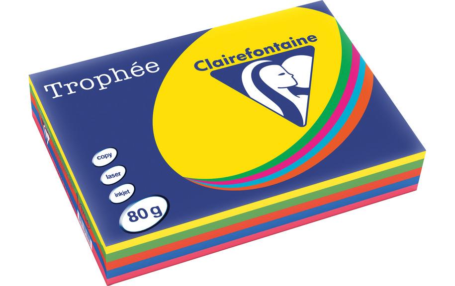Clairefontaine Druckerpapier Trophée A4, Intensiv, 80 g/m²,500 Blatt Clairefontaine Druckerpapier Trophée A4, Intensiv, 80 g/m²,500 Blatt
