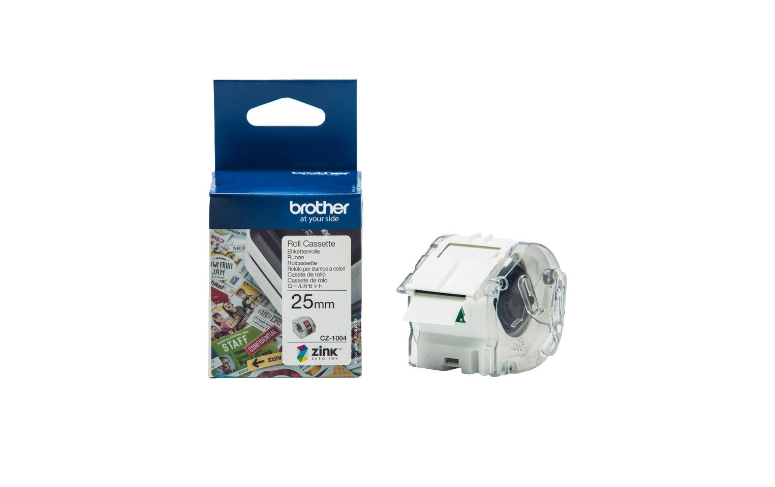 Brother Etikettenrolle CZ1004 ZINK 25 mm x 5 m Brother Etikettenrolle CZ1004 ZINK 25 mm x 5 m