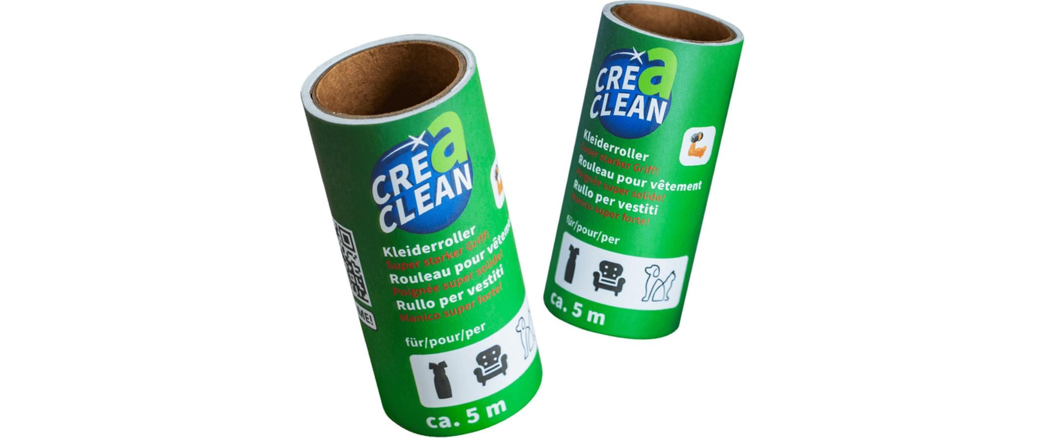 CreaClean Kleiderroller 1 Griff + 10 Ersatzrollen