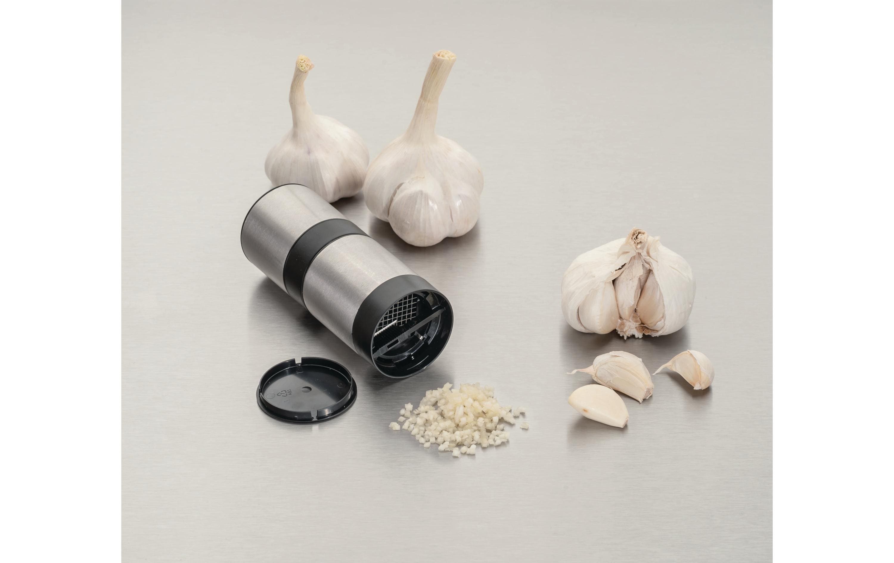 Genius Knoblauchschneider Edelstahl Grau