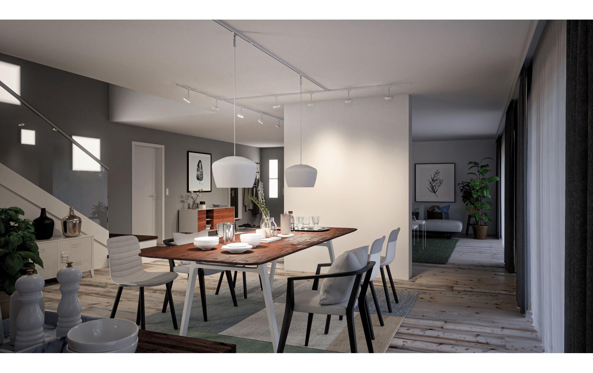 Paulmann URail Circle Einzelleuchte 5W, 3000K, signalweiss Paulmann URail Circle Einzelleuchte 5W, 3000K, signalweiss