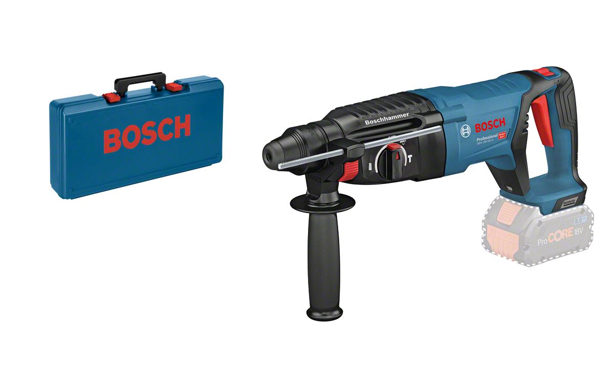 Bosch Professional Bohr-Meisselhammer GBH 18 V-26 D Solo Koffer + Zubehör Bosch Professional Bohr-Meisselhammer GBH 18 V-26 D Solo Koffer + Zubehör