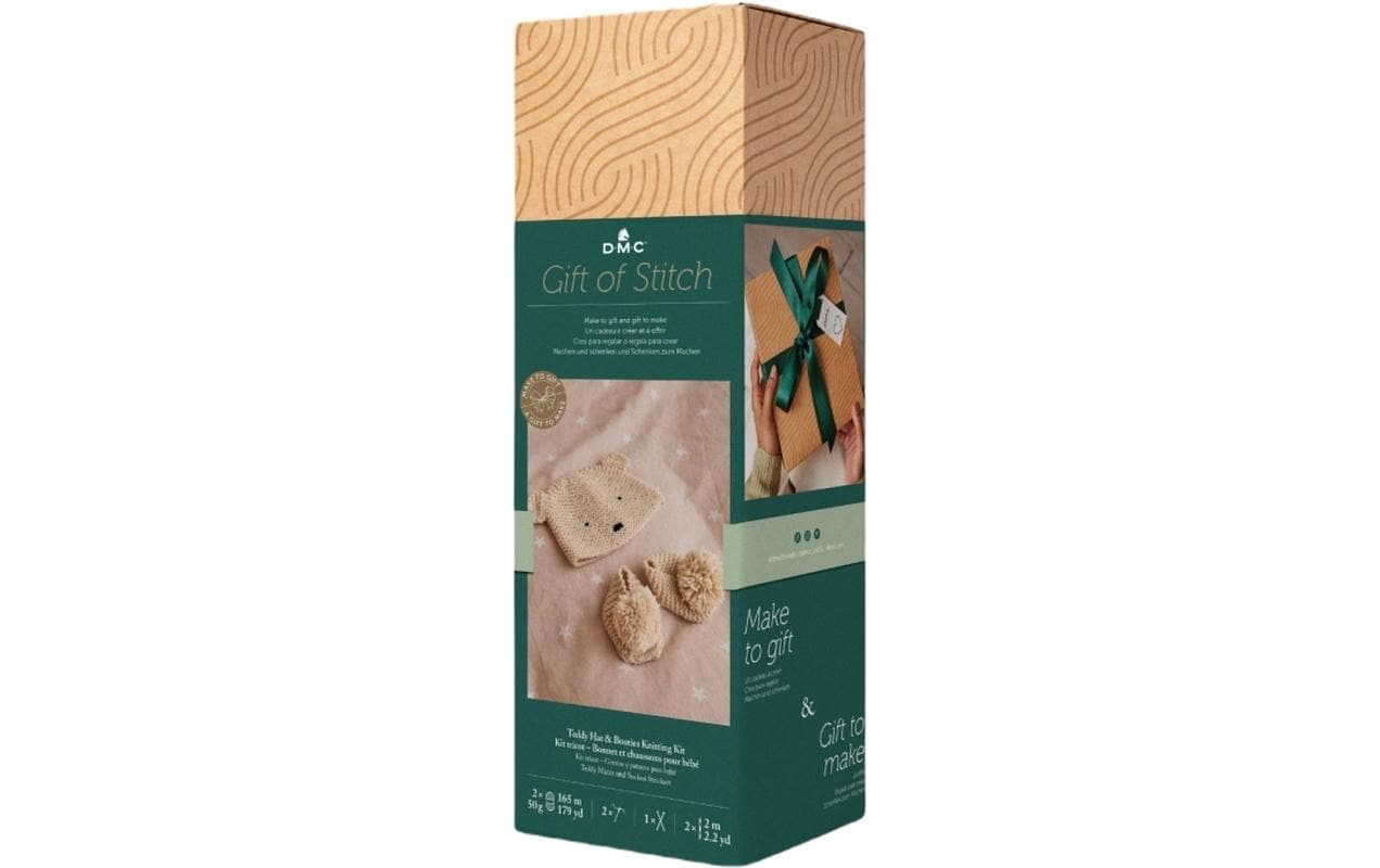 DMC Strickset Gift of Stich Teddymütze und Schuhe DMC Strickset Gift of Stich Teddymütze und Schuhe