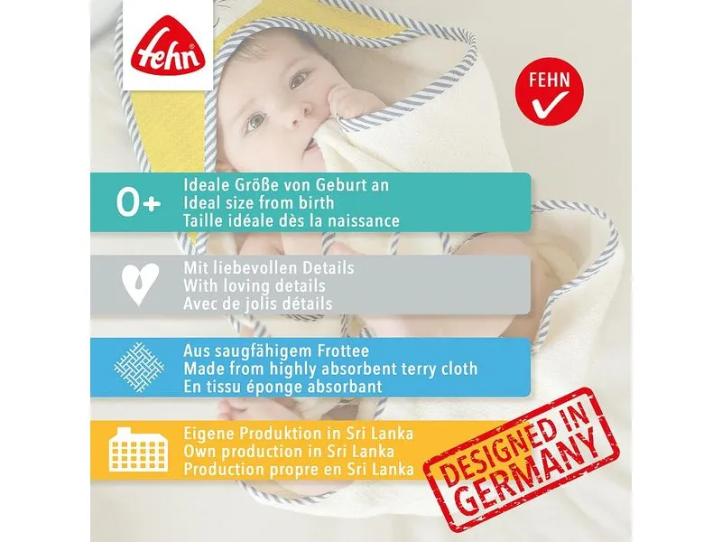fehn Baby-Waschhandschuh Faultier