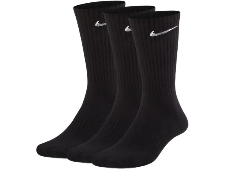 NIKE Crew Socks 3 Pack 38-42, black/white