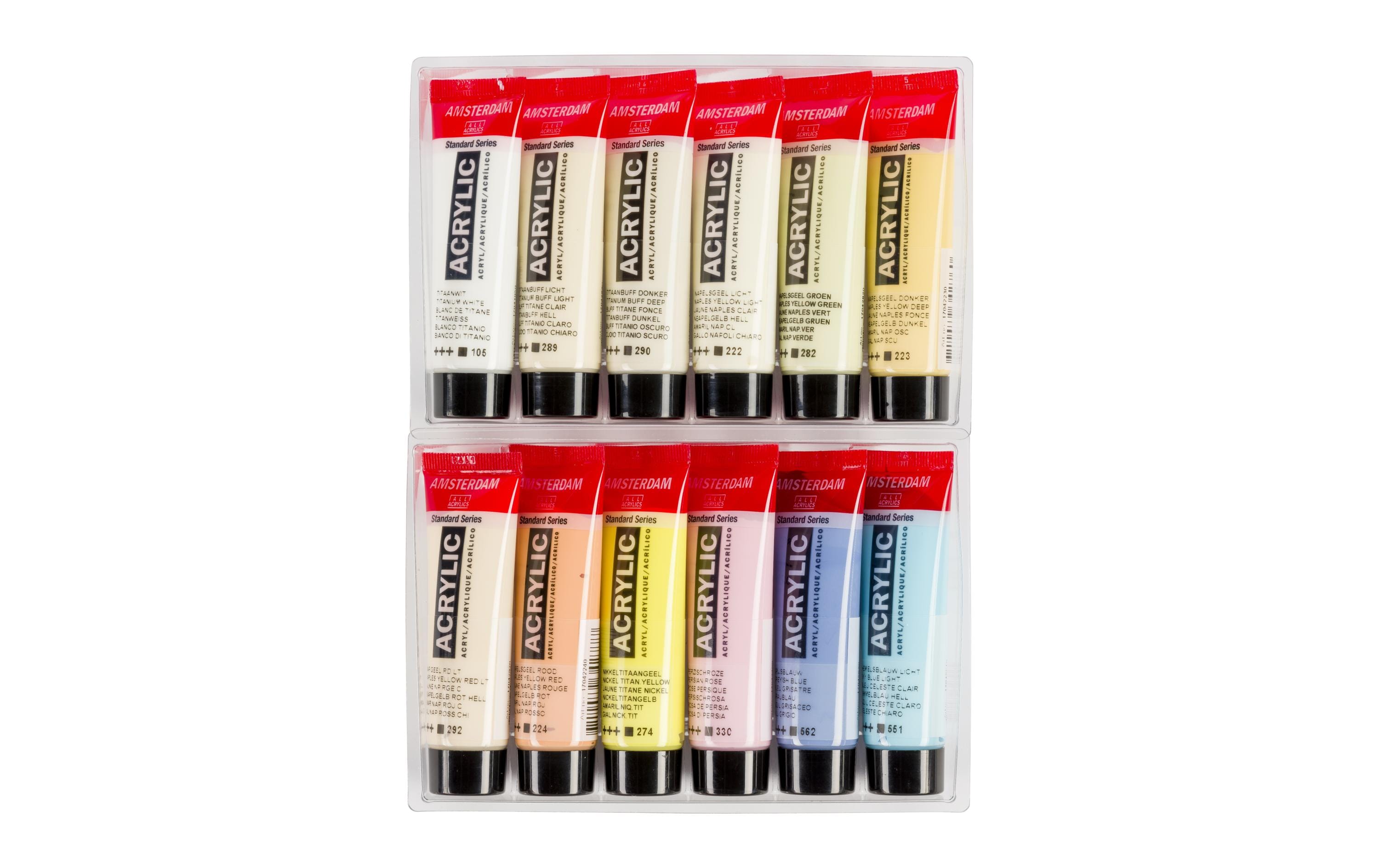 Amsterdam Acrylfarbe Pastels 12 Tuben à 20 ml