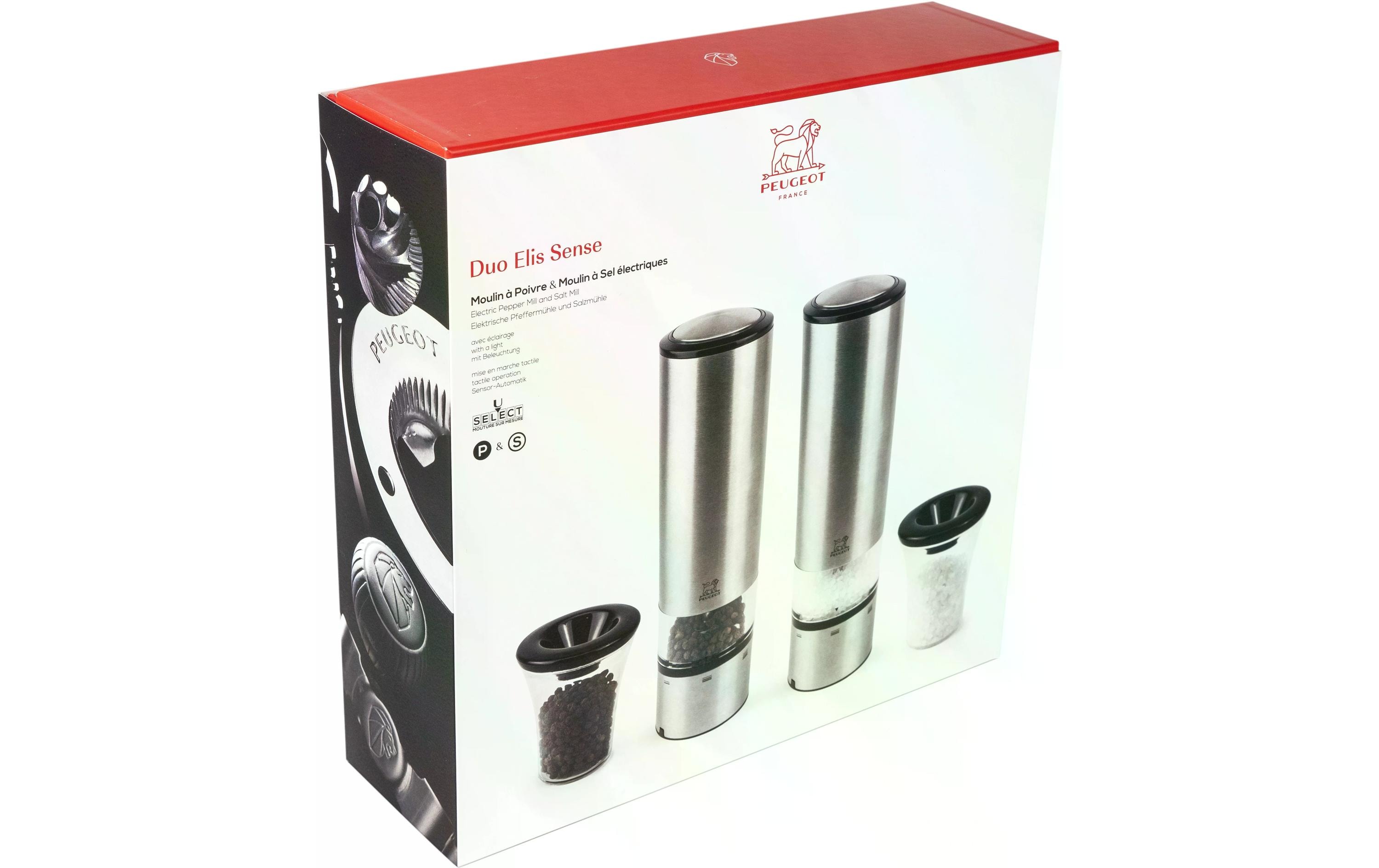 Peugeot Gewürzmühle Elis Sense Duo 1.3 cm/20 cm, Silber