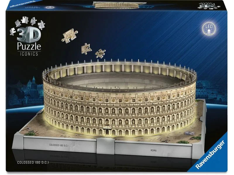 Ravensburger 3D Puzzle Iconics Colosseum with Light Ravensburger 3D Puzzle Iconics Colosseum with Light