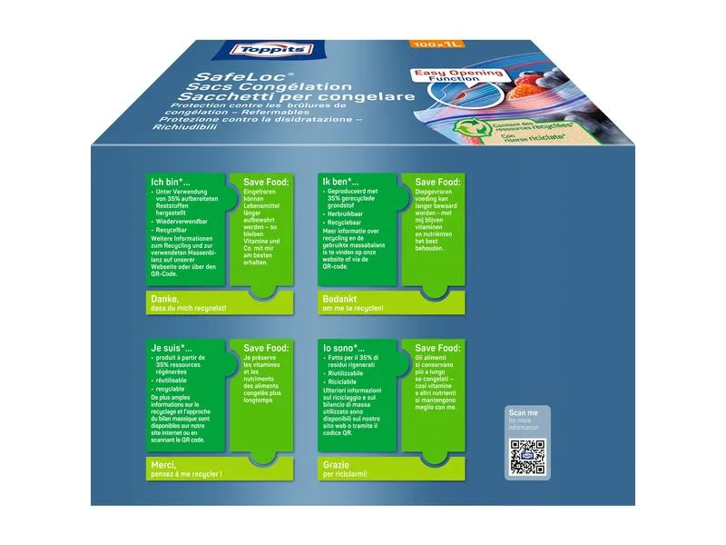 Toppits Gefrierbeutel 1 l Multipack 100 Stück Toppits Gefrierbeutel 1 l Multipack 100 Stück