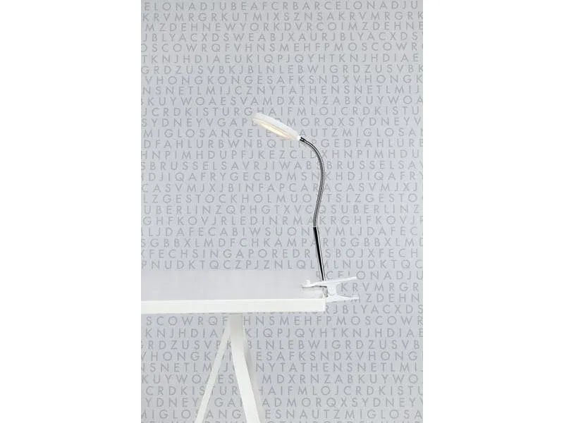 Markslöjd Schreibtischleuchte Flex Clip, 3000K, 5W, Weiss/Chrom