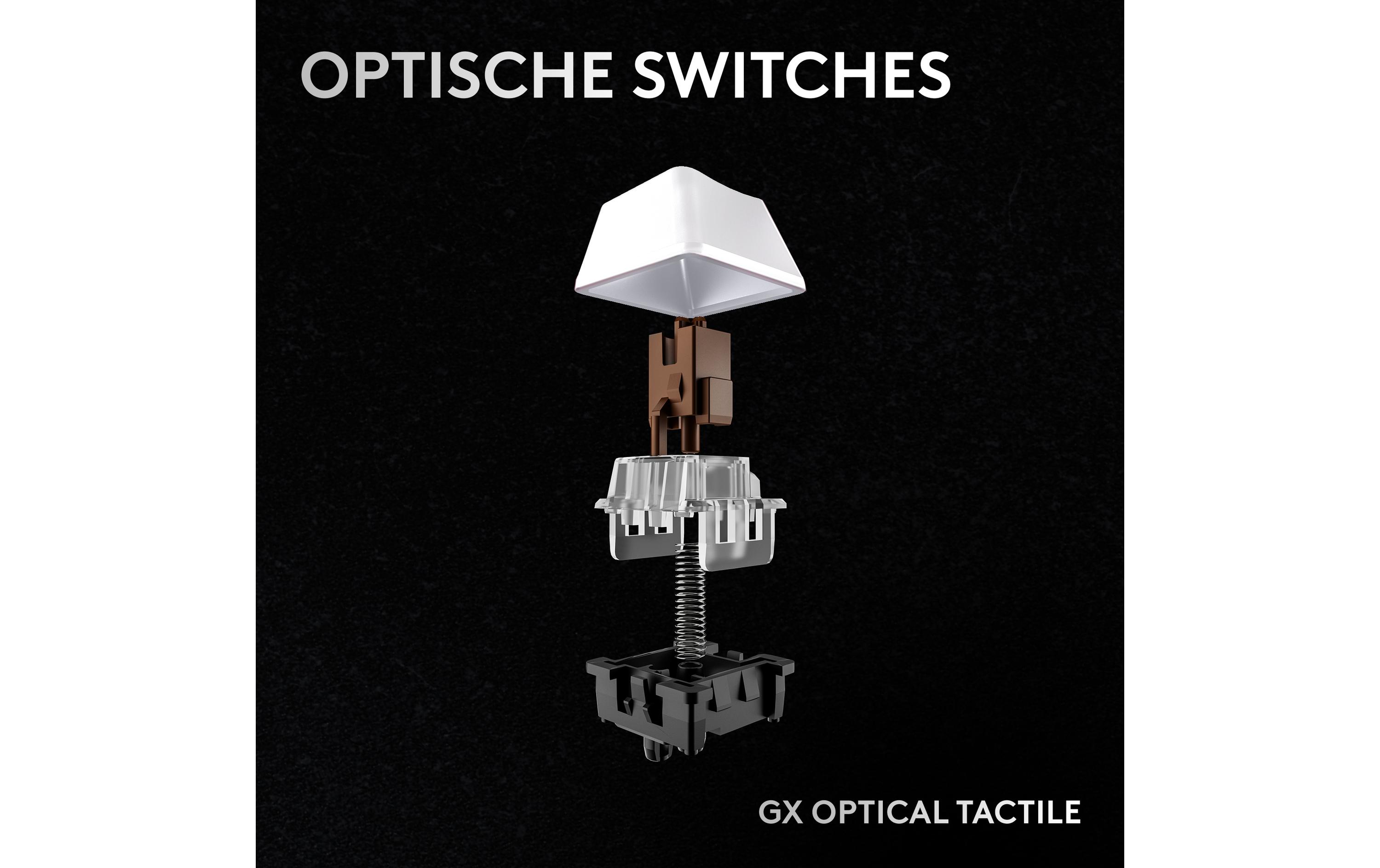 Logitech Gaming-Tastatur Pro X 60 Lightspeed White