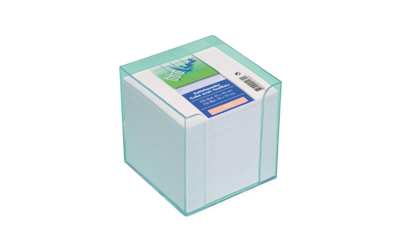 Büroline Notizzettel-Dispenser 9 x 9 x 9 cm, Transparent