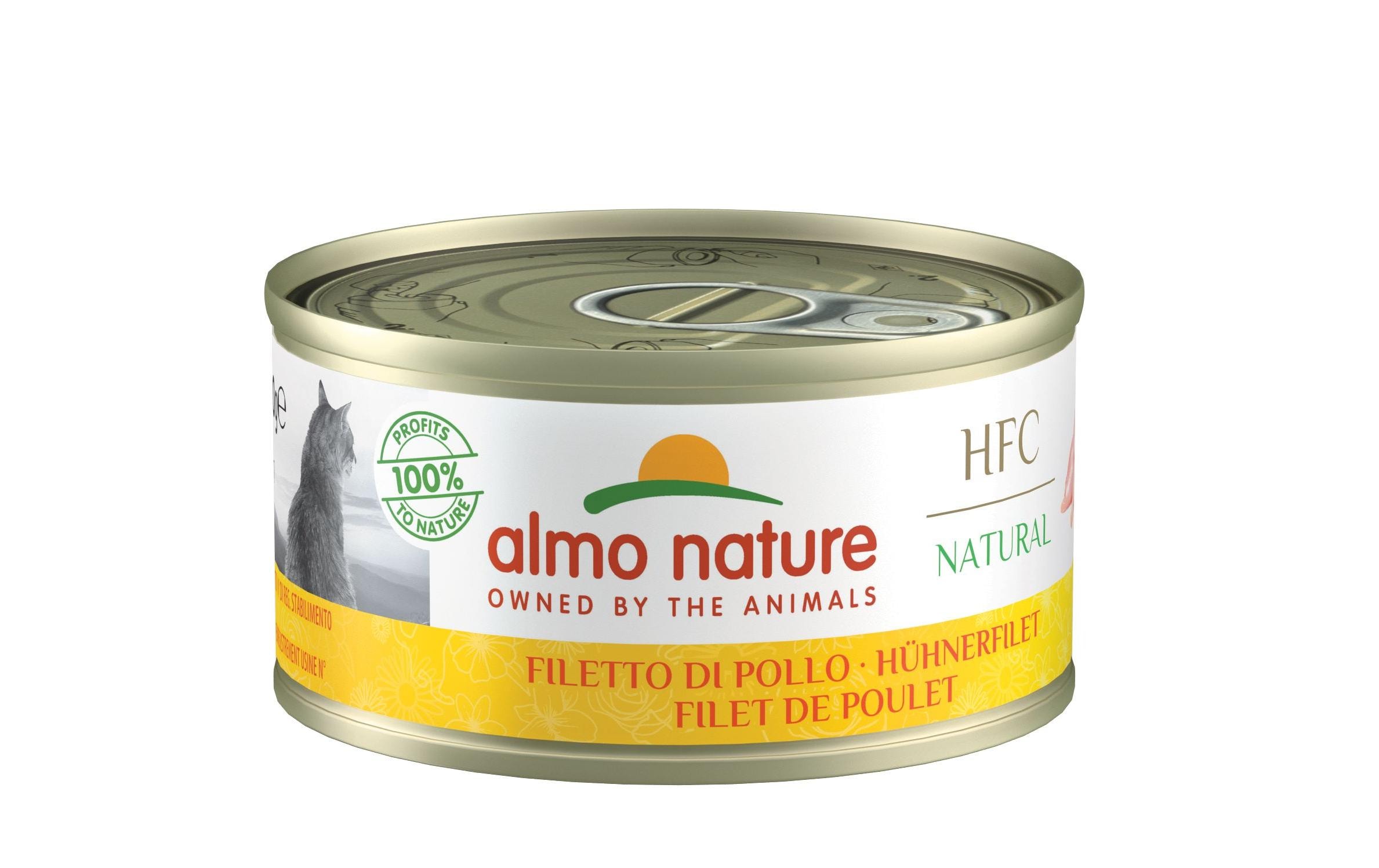 Almo Nature Nassfutter HFC Natural Hühnerfilet, 24 x 70 g Almo Nature Nassfutter HFC Natural Hühnerfilet, 24 x 70 g