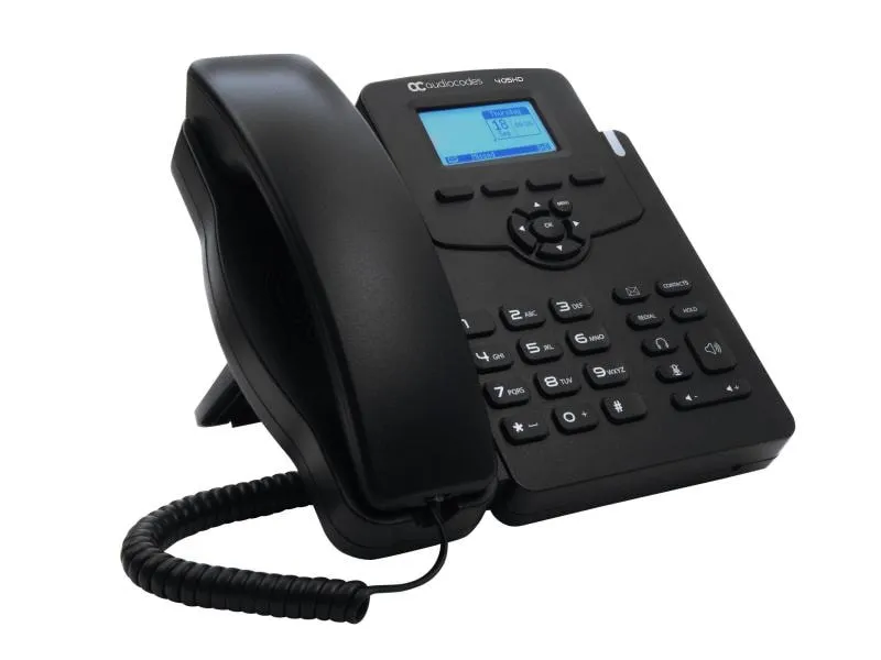 Audiocodes Tischtelefon 405HD Skype for Business Schwarz