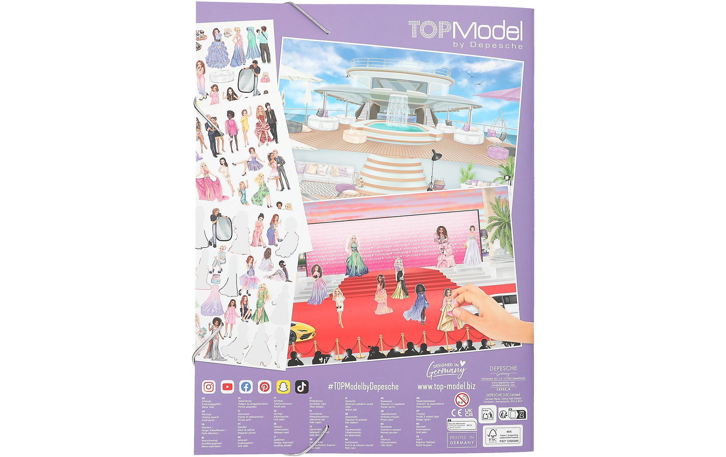 Topmodel Stickerbuch Glamour Top Model 20 Seiten, 6 Seiten Sticker