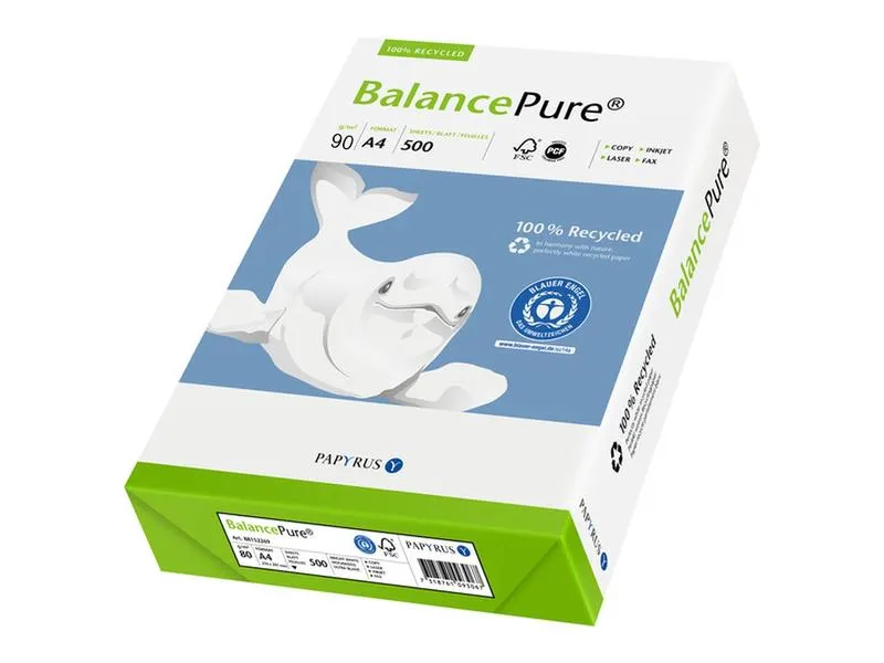Balancepure Kopierpapier A4, Weiss, 90 g/m², 500 Blatt Balancepure Kopierpapier A4, Weiss, 90 g/m², 500 Blatt