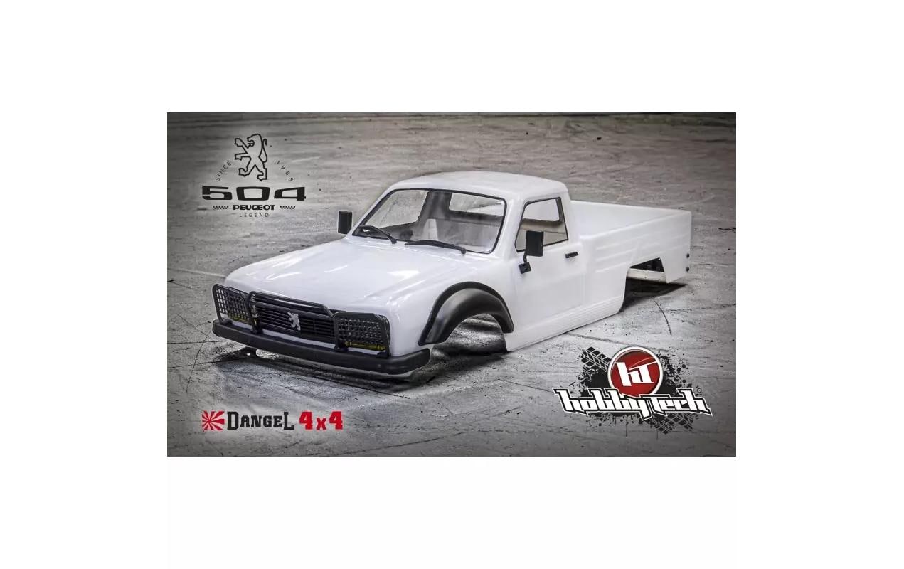 Hobbytech Karosserie Peugeot 504 Pick-Up unlackiert, 1:10 Hobbytech Karosserie Peugeot 504 Pick-Up unlackiert, 1:10