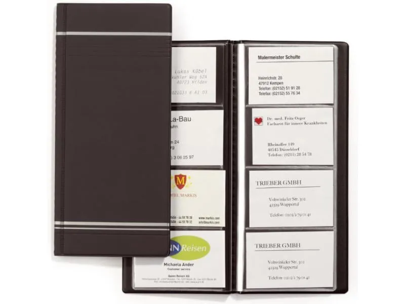 DURABLE Visitenkartenbuch Visifix für 96 Visitenkarten, Anthrazit DURABLE Visitenkartenbuch Visifix für 96 Visitenkarten, Anthrazit