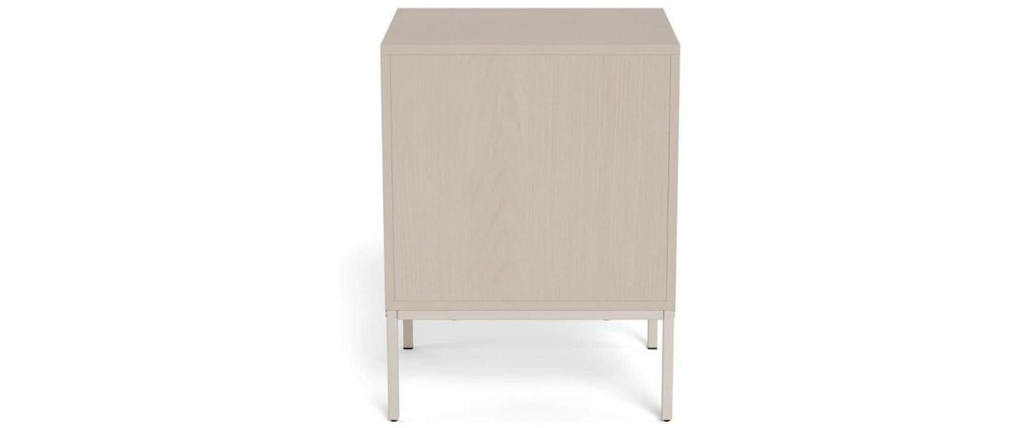 AC Design Nachttisch Palmdale Grau, 45.6 x 40 x 61 cm
