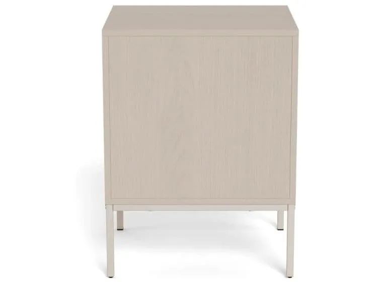 AC Design Nachttisch Palmdale Grau, 45.6 x 40 x 61 cm