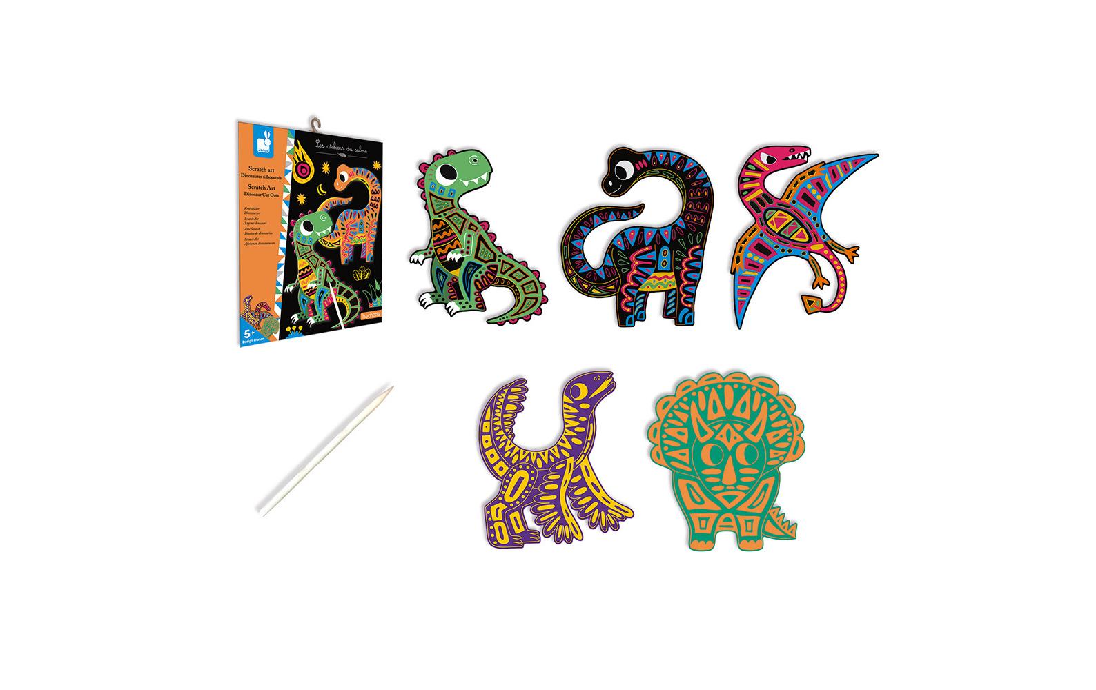 Janod Kratzbilder Dinosaurier