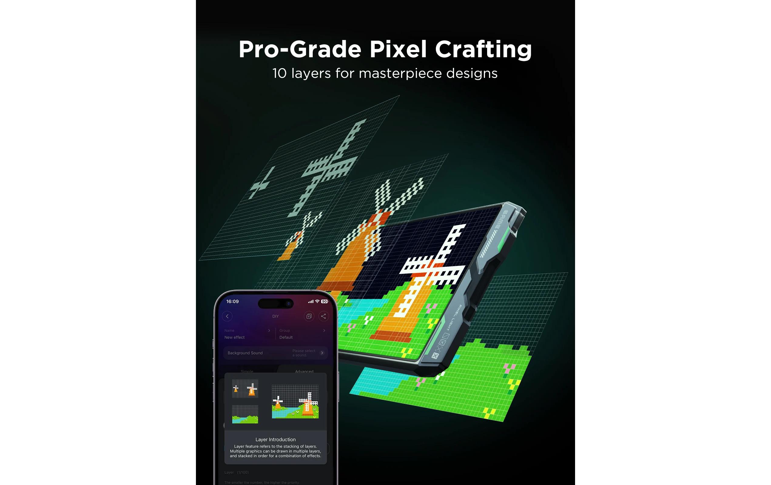 Govee Gaming-Pixel-Licht 13.5 x 13.5 cm