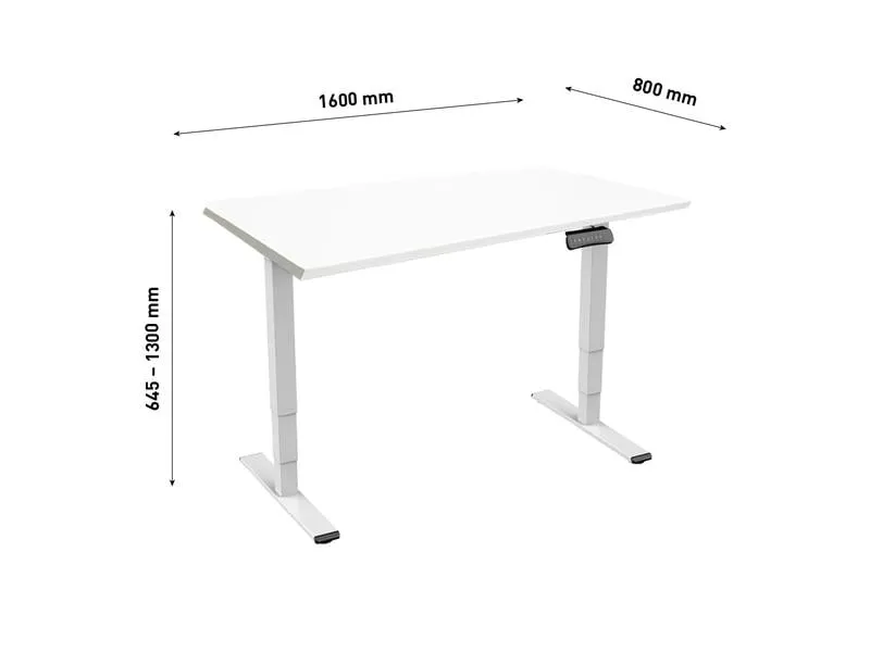 Contini RAL 9016 1.6 x 0.8 m Weiss mit Weisser Tischplatte Contini RAL 9016 1.6 x 0.8 m Weiss mit Weisser Tischplatte