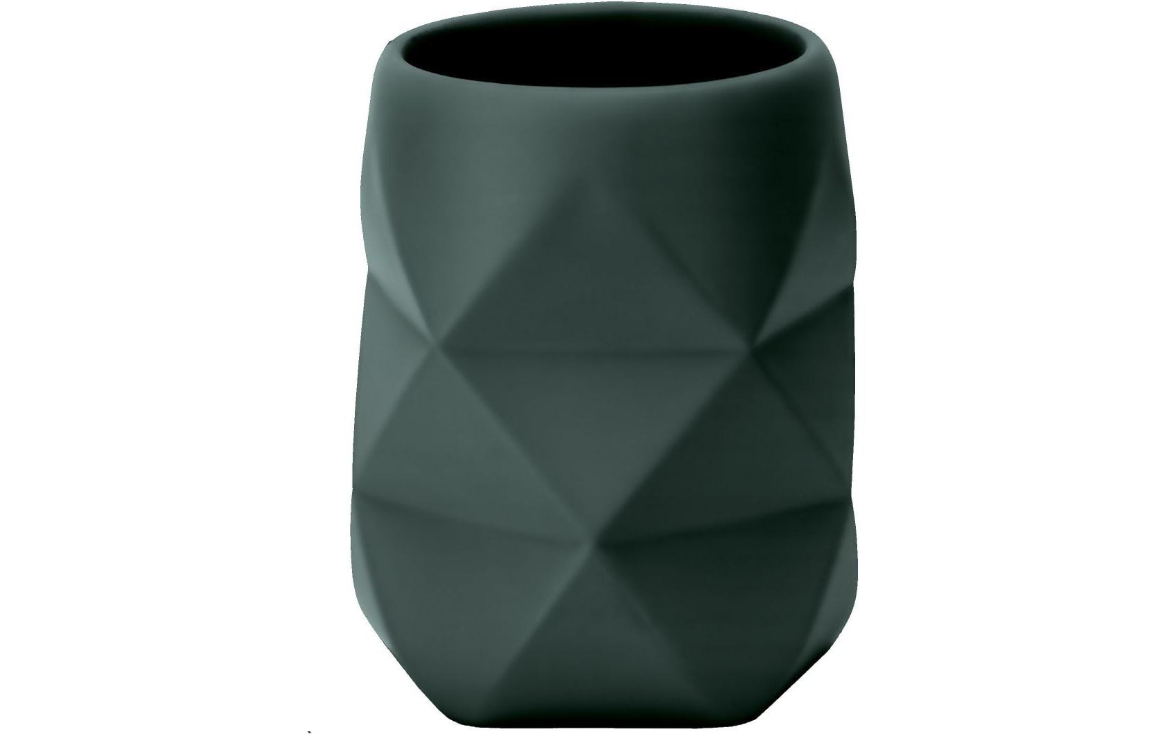 Kleine Wolke Zahnputzbecher Crackle Dunkelgrün Kleine Wolke Zahnputzbecher Crackle Dunkelgrün