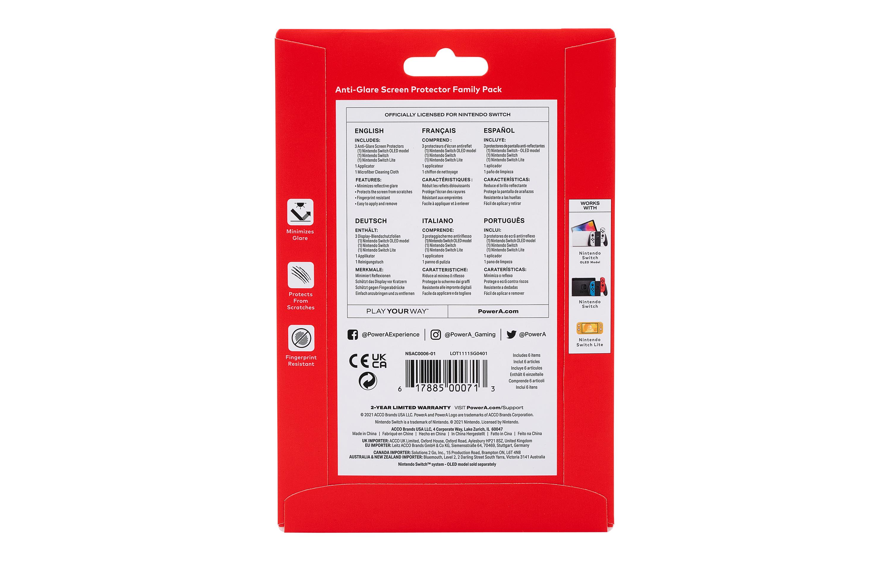 Power A Anti-Glare Screen Protector